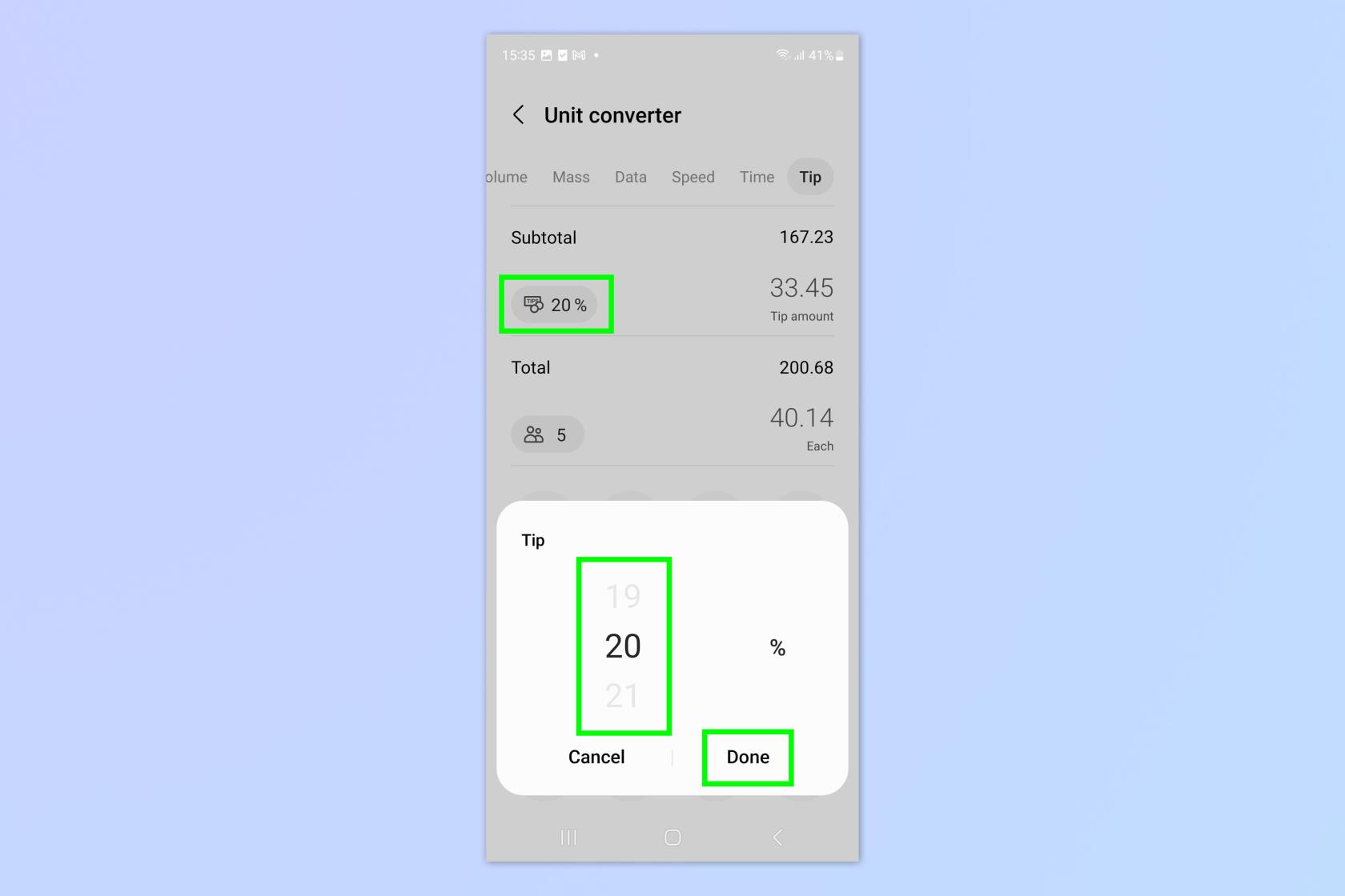 如何使用 Samsung Galaxy 提示計算器